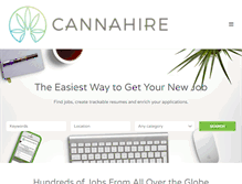 Tablet Screenshot of cannahire.com